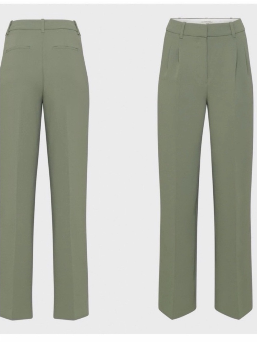Aritzia effortless pants in sage green size 6 short